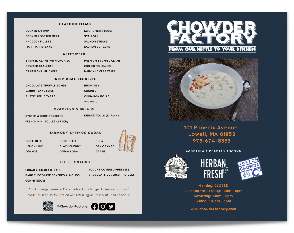 Large Orders Chowder Factory